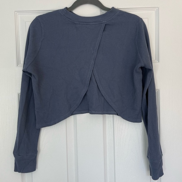 Cotton On Women's Cross Back Waffle Long Sleeve Top - Picture 4 of 8
